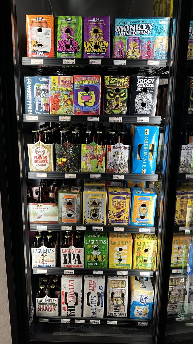 Premium spirits selection at Hops & Scotch